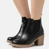 Marco Tozzi Ankle Boots - Black/Nature