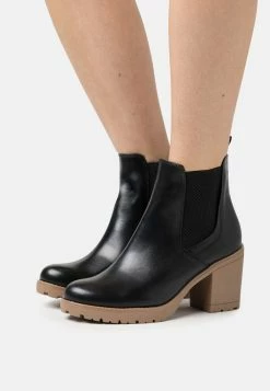 Marco Tozzi Ankle Boots - Black/Nature