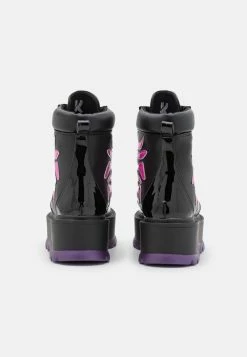 KOI FOOTWEAR Helios Hologram Flame Boots - Platform Ankle Boots - Purple -winter shoes Sales 2023 fd01e27cd9684d1e8bf2b11848bf50da