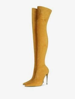 Women's Suede Thigh High Heel Boots -winter shoes Sales 2023 feac2999 5a9f 4c7e 8930 db586d2969cd