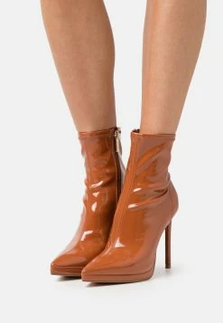 Steve Madden Kaylani - High Heeled Ankle Boots - Cognac
