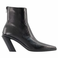 Florentine Ankle Boots - Ann Demeulemeester - Black - Leather
