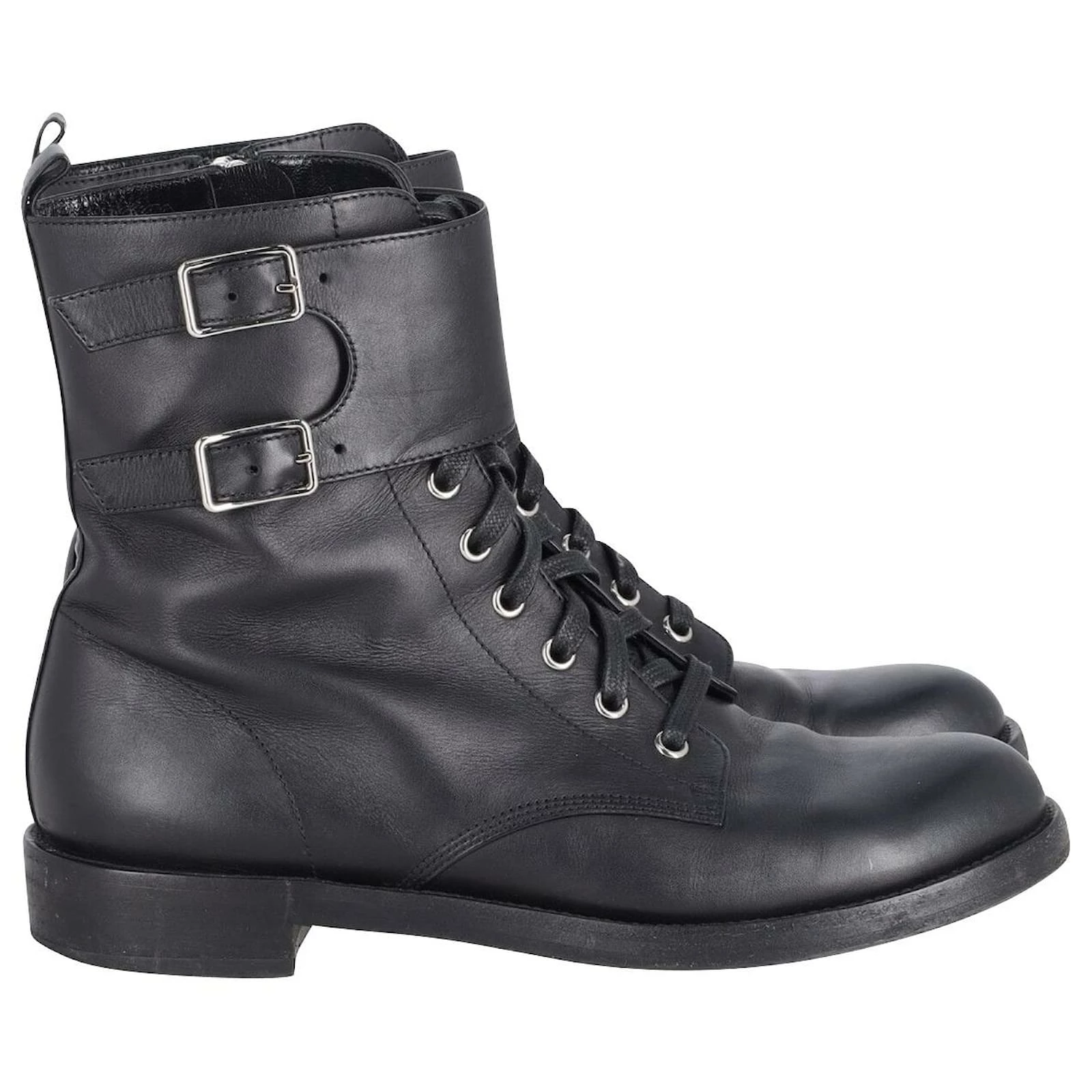Gianvito Rossi Lagarde Combat Boots In Black Leather 1 Gianvito Rossi Lagarde Combat Boots In Black Leather