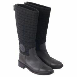CHANEL Boots T.EU 38.5 Leather Green