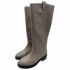 Autre Marque FLATTERED Boots T.eu 40 Leather Grey