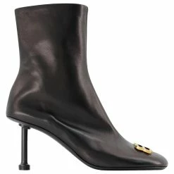 Groupie M80 Ankle Boots - Balenciaga - Black/Gold - Leather