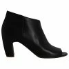 Maison Martin Margiela Maison Margiela Peep Toe Ankle Boots In Black Leather