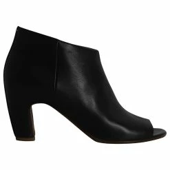 Maison Martin Margiela Maison Margiela Peep Toe Ankle Boots In Black Leather