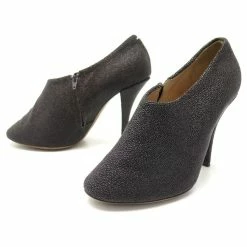 Maison Martin Margiela MAISON MARGIELA SHOES 39 LOW BOOTS BROWN GRAIN LEATHER ANKLE BOOTS