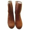 Marc By Marc Jacobs Furry Boots, Wedges, Cognac Leather 36. Caramel