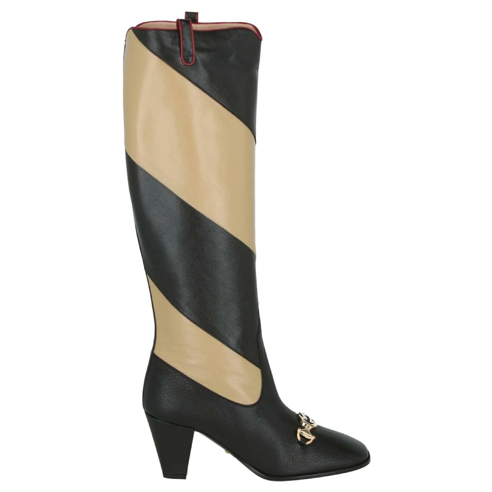 Gucci Colorblocked Leather Boots Metallic 1 Gucci Colorblocked Leather Boots Metallic