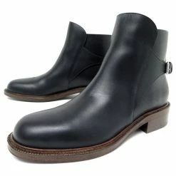 Céline NEW CELINE ANKLE SHOES 313513CIBC JODHPUR 38 BLACK LEATHER BOOTS SHOES