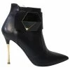 Nicholas Kirkwood Hexagon Ankle Boots In Black Leather