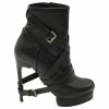Nicholas Kirkwood Platform Ankle Boots With Straps In Black Leather