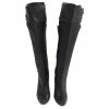 Nina Ricci Knee High Leather Boots Black