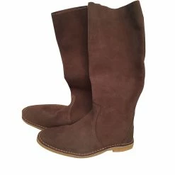 Pierre Hardy Leather Boots Taupe