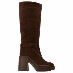 Robert Clergerie Ninon Boots In Brown Leather