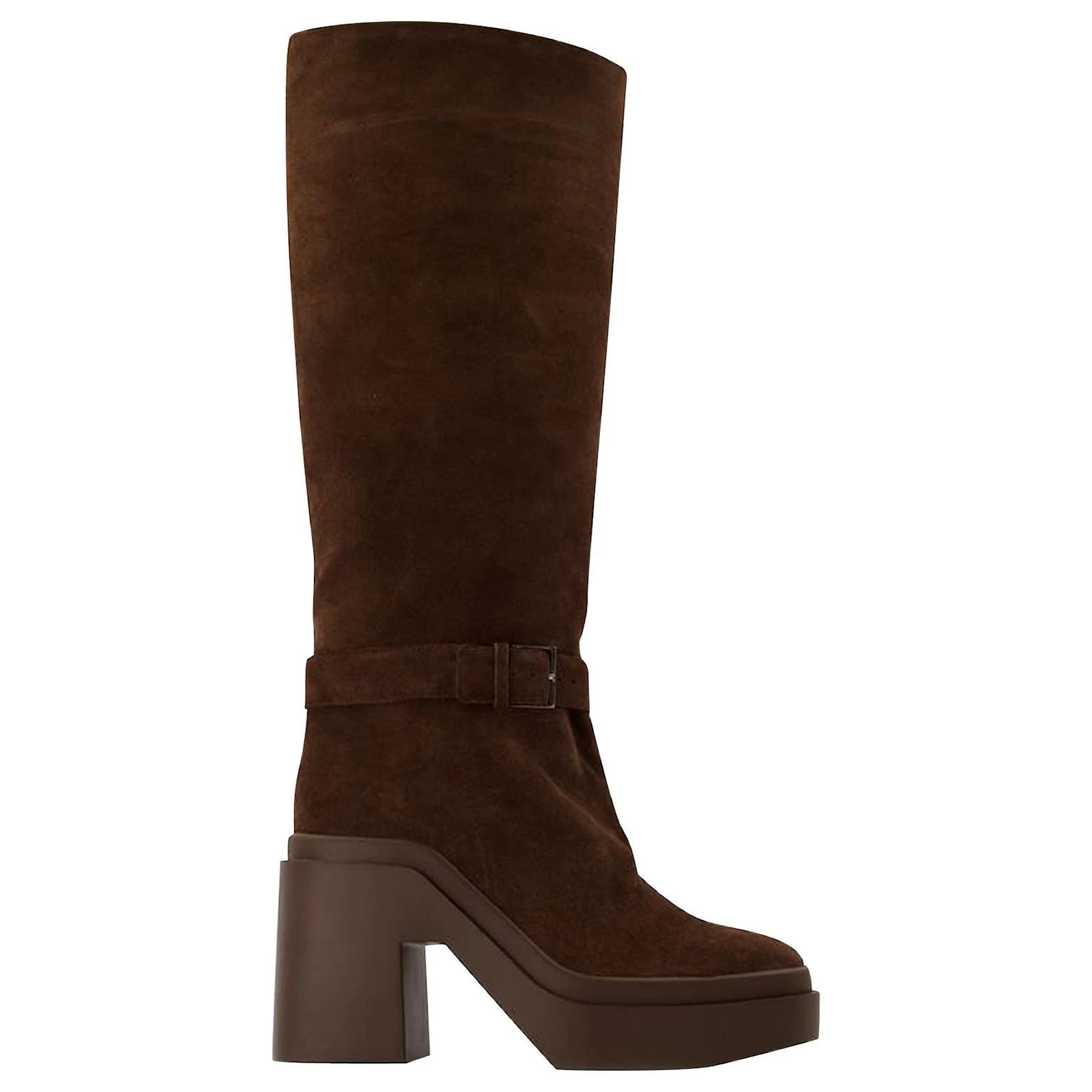 Robert Clergerie Ninon Boots In Brown Leather 1 Robert Clergerie Ninon Boots In Brown Leather