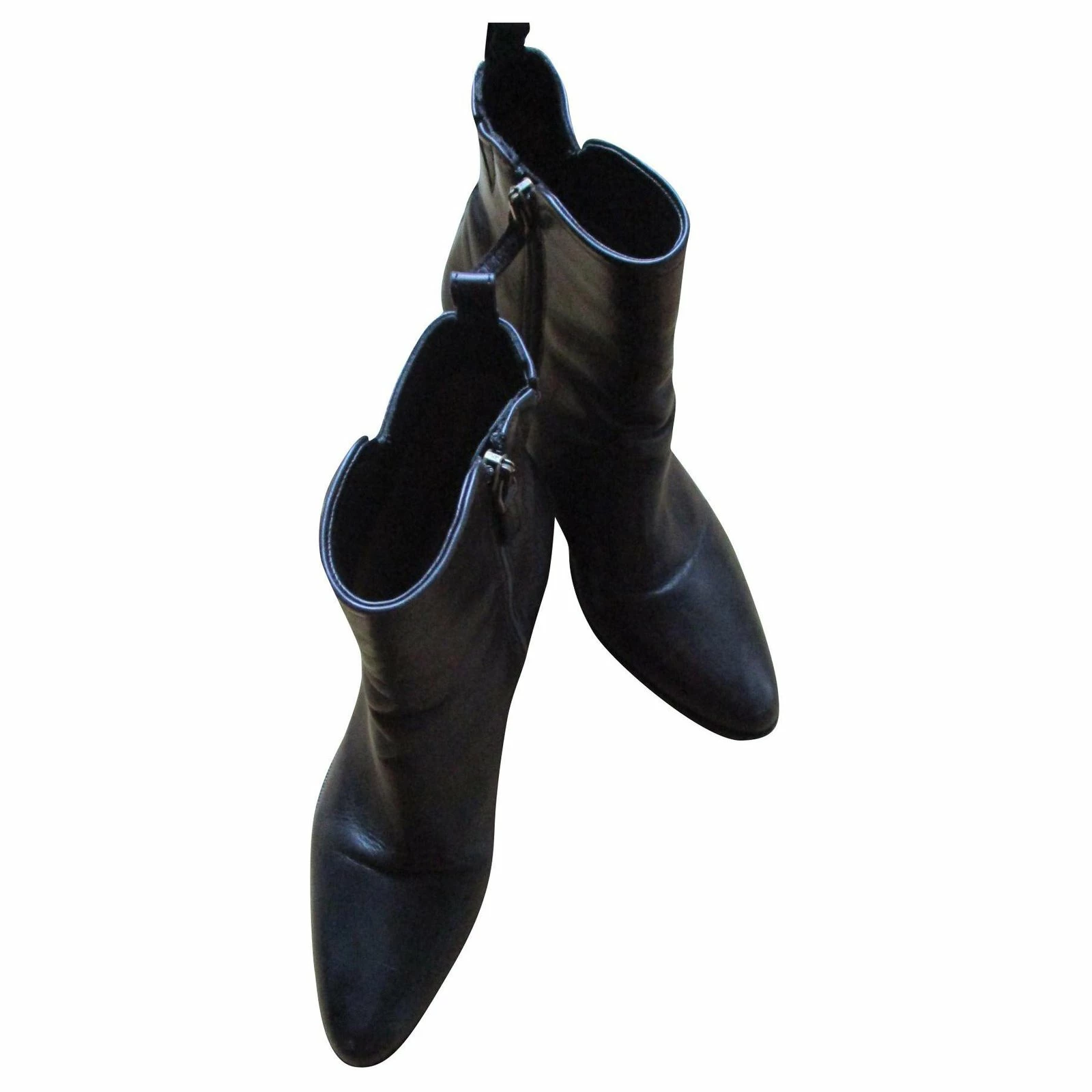 Sartore Sartre, Black Leather Boots, 36,5. 1 Sartore Sartre, Black Leather Boots, 36,5.