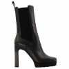 Off-White Off White Sponge Sole High Chelsea Boots In Black Leather