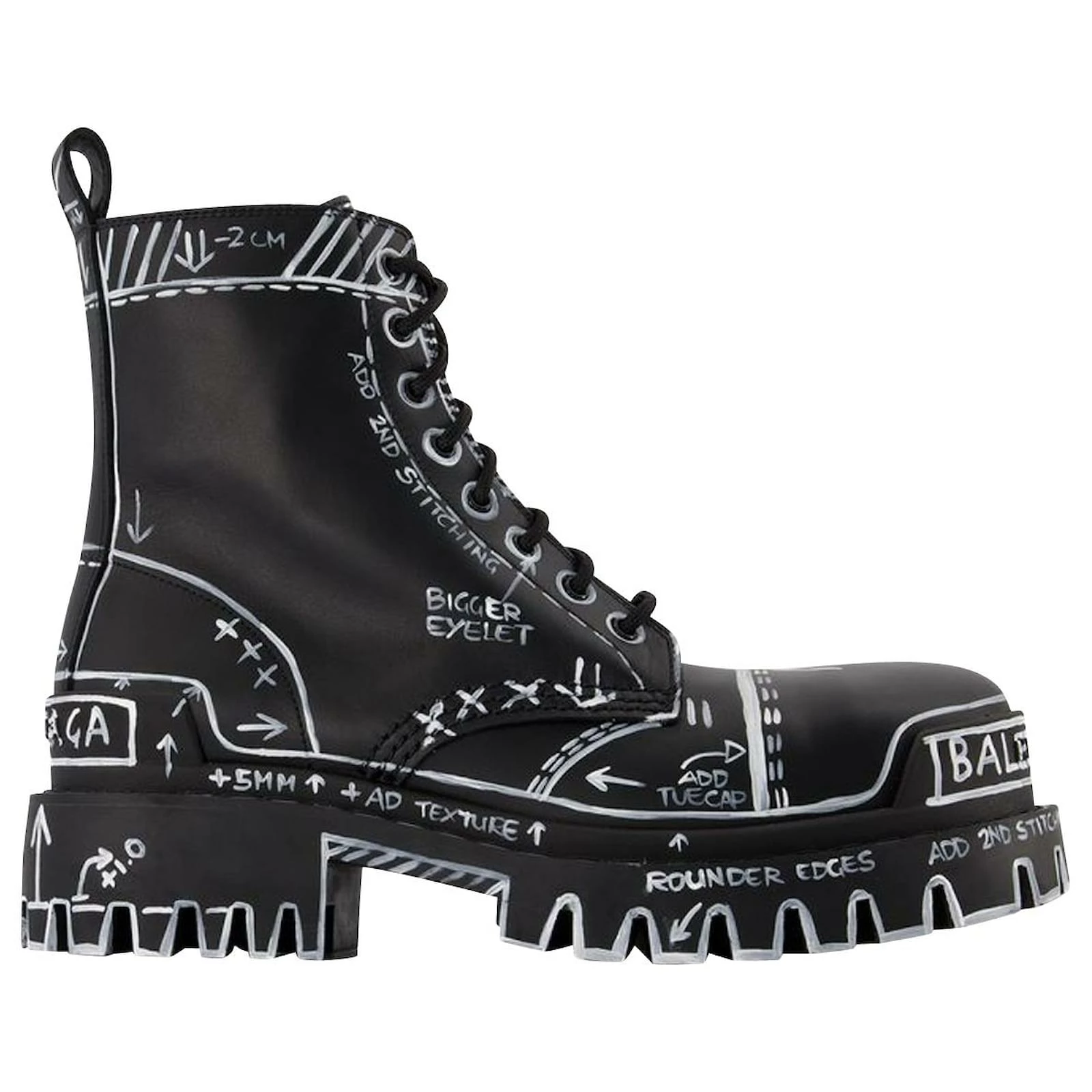 Strike L20 Ankle Boots - Balenciaga - Black/White - Leather 1 Strike L20 Ankle Boots - Balenciaga - Black/White - Leather