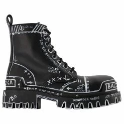 Strike L20 Ankle Boots - Balenciaga - Black/White - Leather