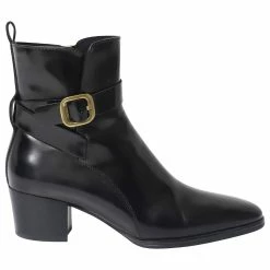 Tod's Block Heel Wrap Detail Ankle Boots In Black Leather