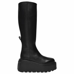 Valentino Garavani Platform Boots T.55/85 In Black Leather