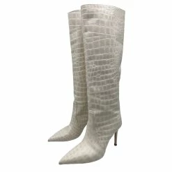 Autre Marque BETTINA VERMILLON Boots T.eu 37 Leather White