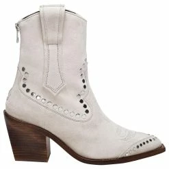 Zadig & Voltaire Cara Ankle Boots In Beige Leather Flesh